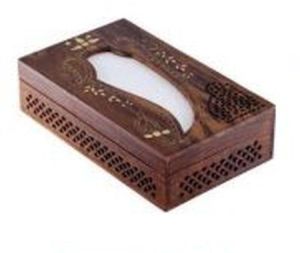 Handicraft Wooden Tissue Box