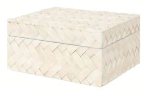 Ivory Bone Inlay Artemis Decorative Storage Box