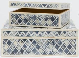 Luxury Bone Inlay Trinket Box