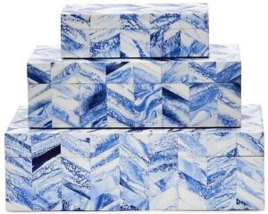 Resin Inlay Storage Box Set