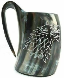 Viking Natural Horn Beer Mug 500ML Tankard
