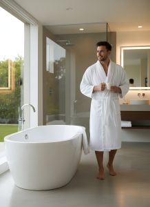 Terry and non- Terry Bathrobe