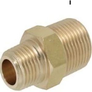 Brass Two Sided Hex Nipple