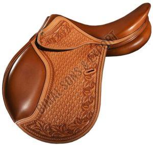 DD Leather Light Weight Golden Brown English Saddle