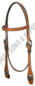 Hilason Western Horse Genuine Leather Headstall Bridle