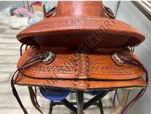 Horse Leather Western Saddle Big Horn