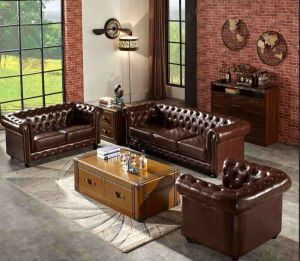 6 Seater Leather Sofa Set
