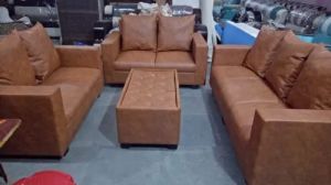 Contemporary Leather Sofa Set