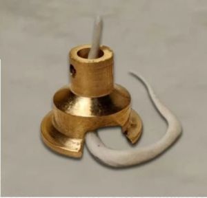 Brass Round Thiri Diya Holder
