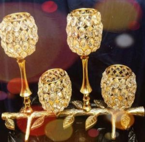 Crystal Round Candle Holder