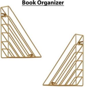 Metal Wire Desktop Books Organizer