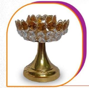 T Light Crystal Candle Holder