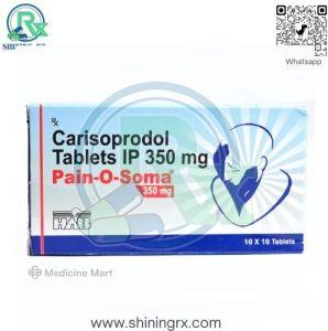 Pain O Soma 350mg Carisoprodol Tablets