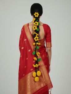 Handmade Crochet Floral Parandi