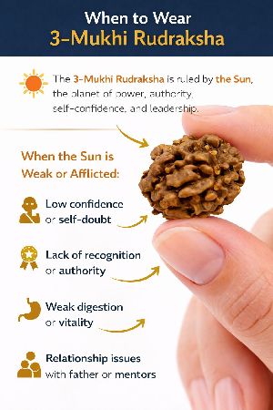 3 Mukhi Rudraksha