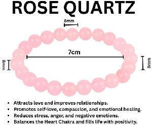 Natural Rose Quartz Bracelet