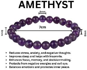 Natural Amethyst Bracelet