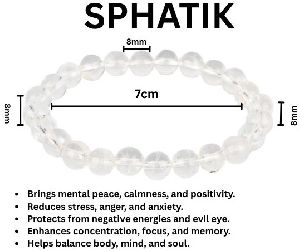 Natural Crystal Sphatik Bracelet
