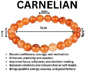 Natural Red Carnelian Bracelet