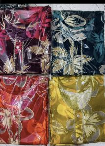 Ladies Floral Printed Button Kurti