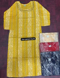 Ladies Rayon Printed Straight Casual Kurti
