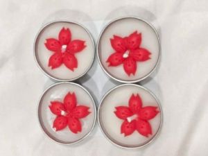 Diwali Flower Tin Candle