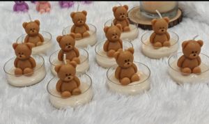 Mini Teddy Bear Candle