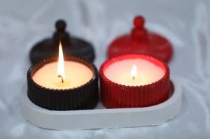 Minimal Concrete Jar Candle