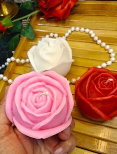Rose Flower Soy Candle