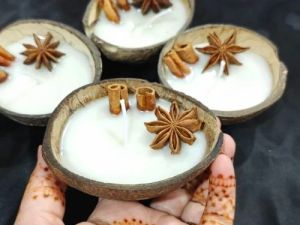 Rustic Coconut Bowl Candle