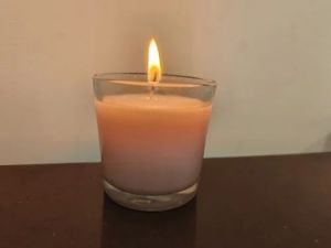 Strawberry Votive Glass Candle