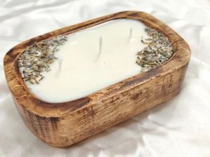 Wooden Tub Soy Candle