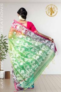 Luxury Pure Muslin Silk Artisan Handloom Saree
