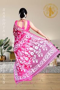 Floral All Over Dhakai Jamdani Handloom Saree