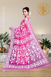 Floral All Over Dhakai Jamdani Handloom Saree