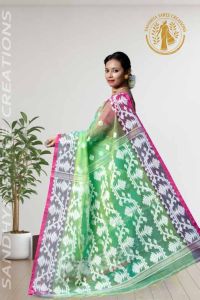 Luxury Pure Muslin Silk Artisan Handloom Saree