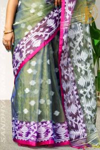 Classic Handloom Silk Muslin Ethnic Wear Saree