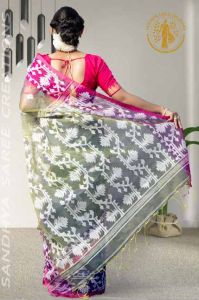 Classic Handloom Silk Muslin Ethnic Wear Saree
