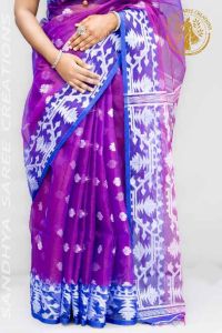 Elegant Pure Silk Muslin Weaving Designer Saree