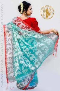 Traditional Handcrafted Silk Muslin Occasion Saree