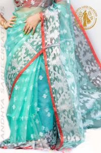 Traditional Handcrafted Silk Muslin Occasion Saree