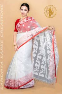 Exclusive Pure Silk Muslin Heritage Handloom Saree