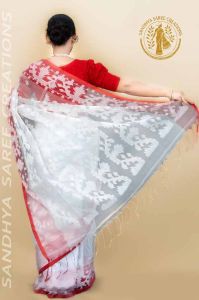 Exclusive Pure Silk Muslin Heritage Handloom Saree