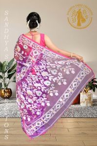 Premium Pure Dhakai Jamdani Muslin Party Wear Saree
