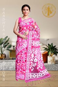 Floral All Over Dhakai Jamdani Handloom Saree