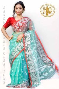 Traditional Handcrafted Silk Muslin Occasion Saree