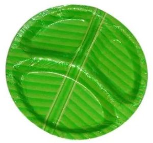 3 Compartment Banana Leaf Plate
