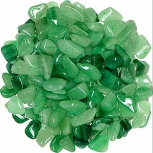 Light Green Polished Quartz Chips