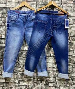 Men Blue Branded Denim Jeans