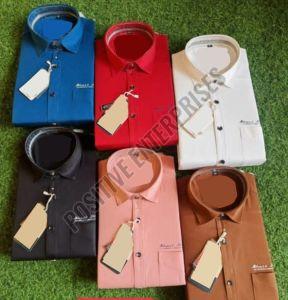 Men Plain Cotton Shirt
